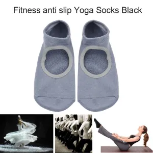 1Pair Men Women Sports Fit Yoga Socks Anti Skid Breathable Fitness Pilates Socks Dancing Gym Non Slip Cotton Sock Heel Stockings