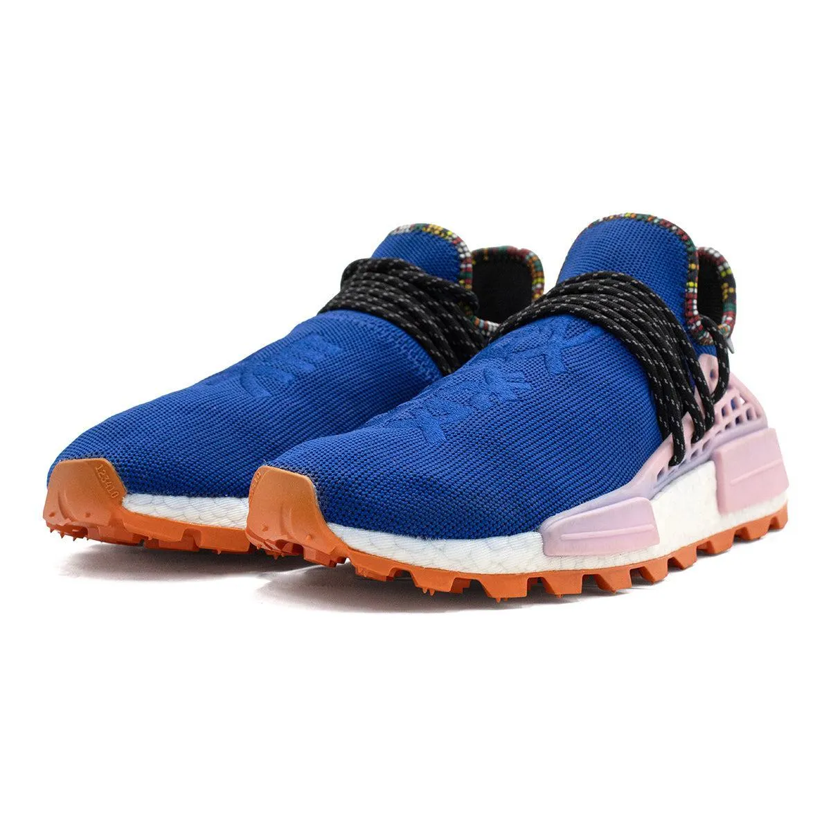 Adidas X Pharrell Williams Nmd Hu Inspiration Pack Sport Shoes Fabric Blue Colour For Men