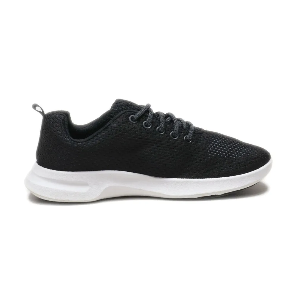 Athletic Sport Shoes Leather Black Colour For Men