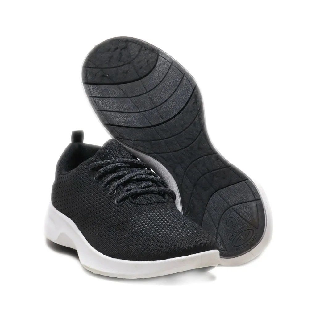 Athletic Sport Shoes Leather Black Colour For Men