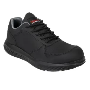 BA063-46 Slipbuster Recycled Microfibre Trainers Matte Black 46