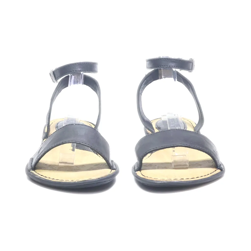 Born Flat Sandals Leather Black Colour For Women