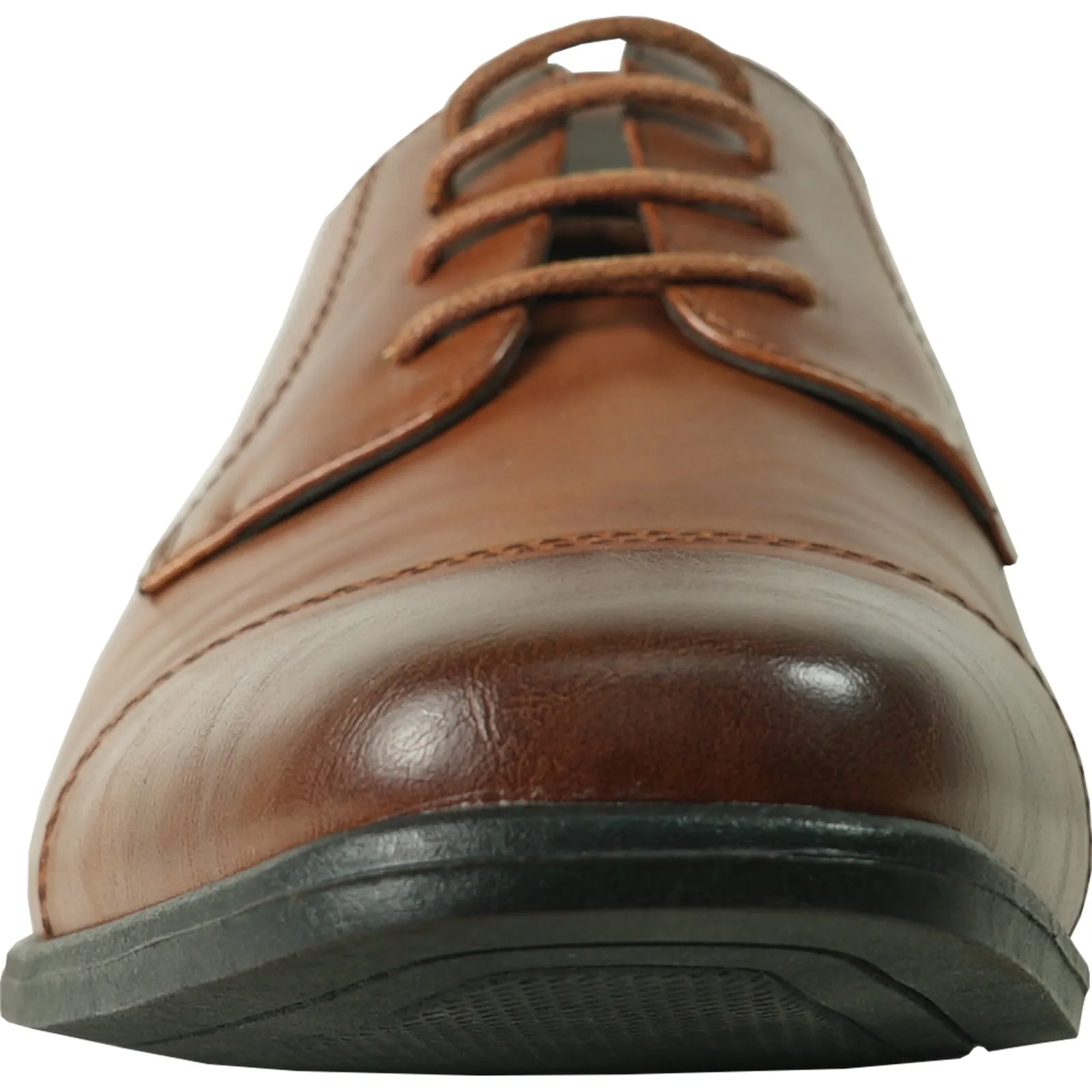 BRAVO Men Dress Shoe KING-6 Oxford Shoe Cognac - Medium and Wide Width Available