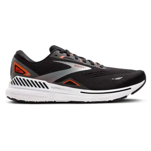 Brooks Adrenaline GTS 23 Running Shoes - Mens - Black/Mandarin Red/Silver