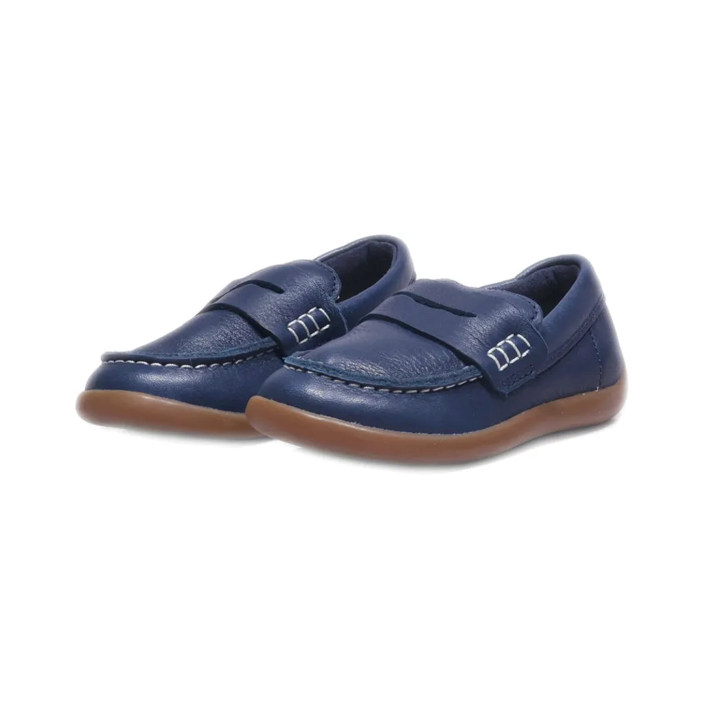 Clarks Loafers Leather Blue Colour For Kids