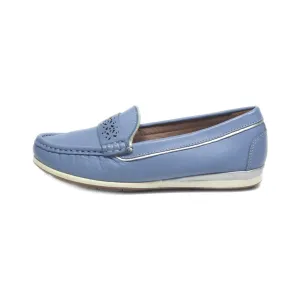 Damart Loafers Leather Blue Colour For Women