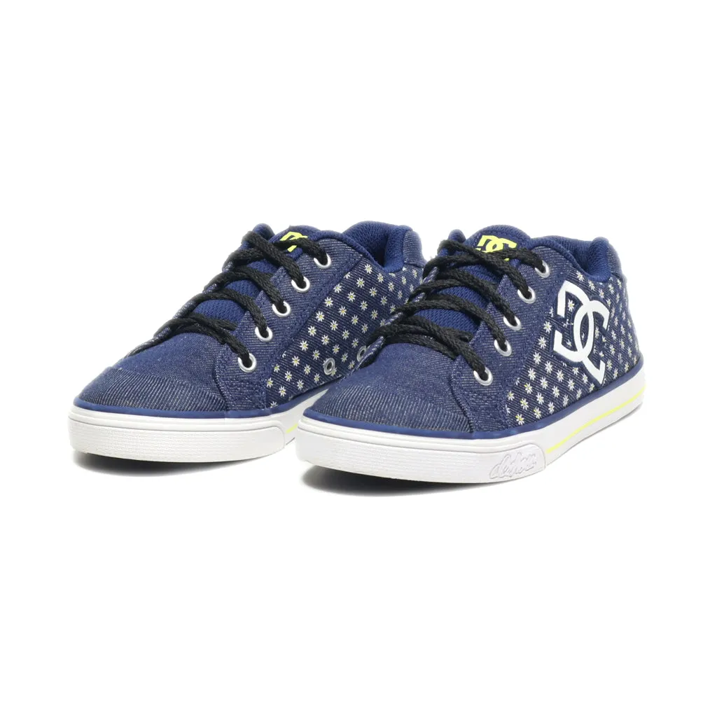 Dc Shoes Sneakers Canvas Blue Colour For Kids