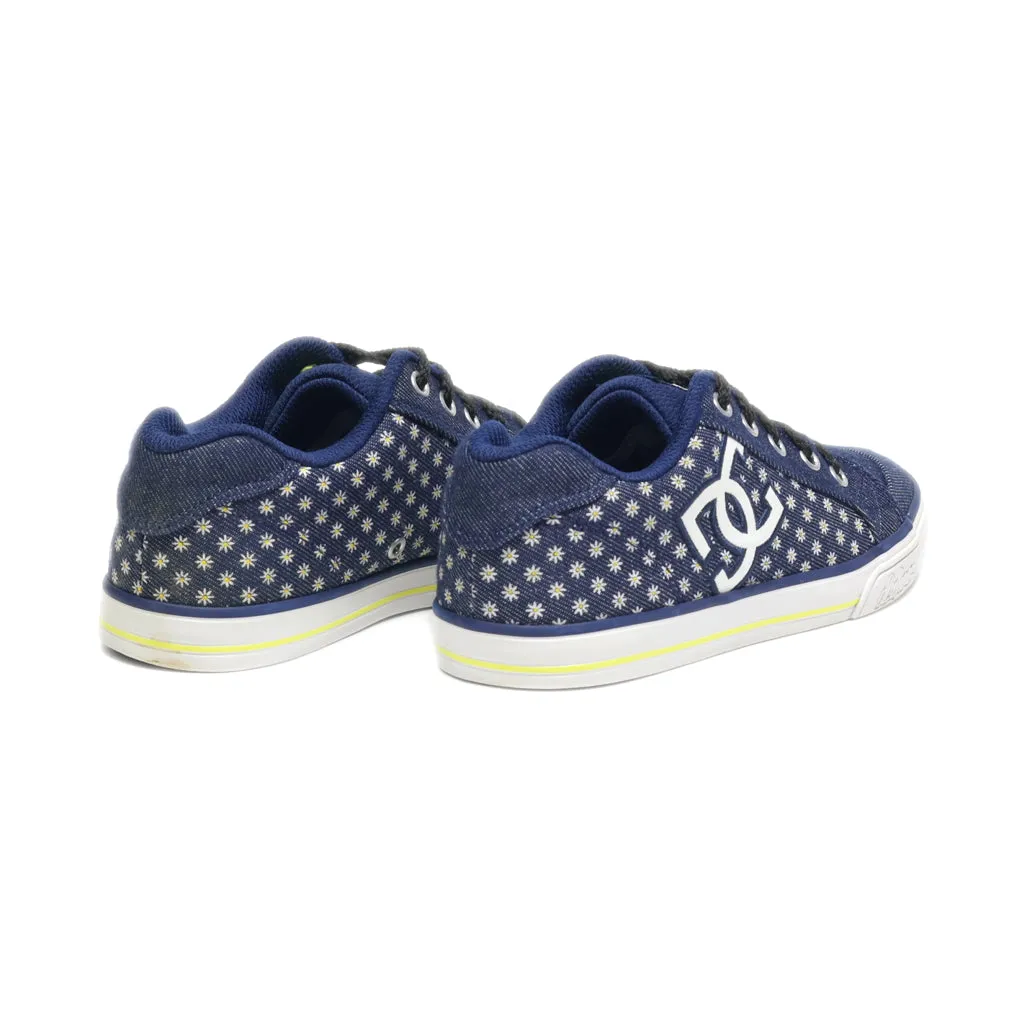 Dc Shoes Sneakers Canvas Blue Colour For Kids