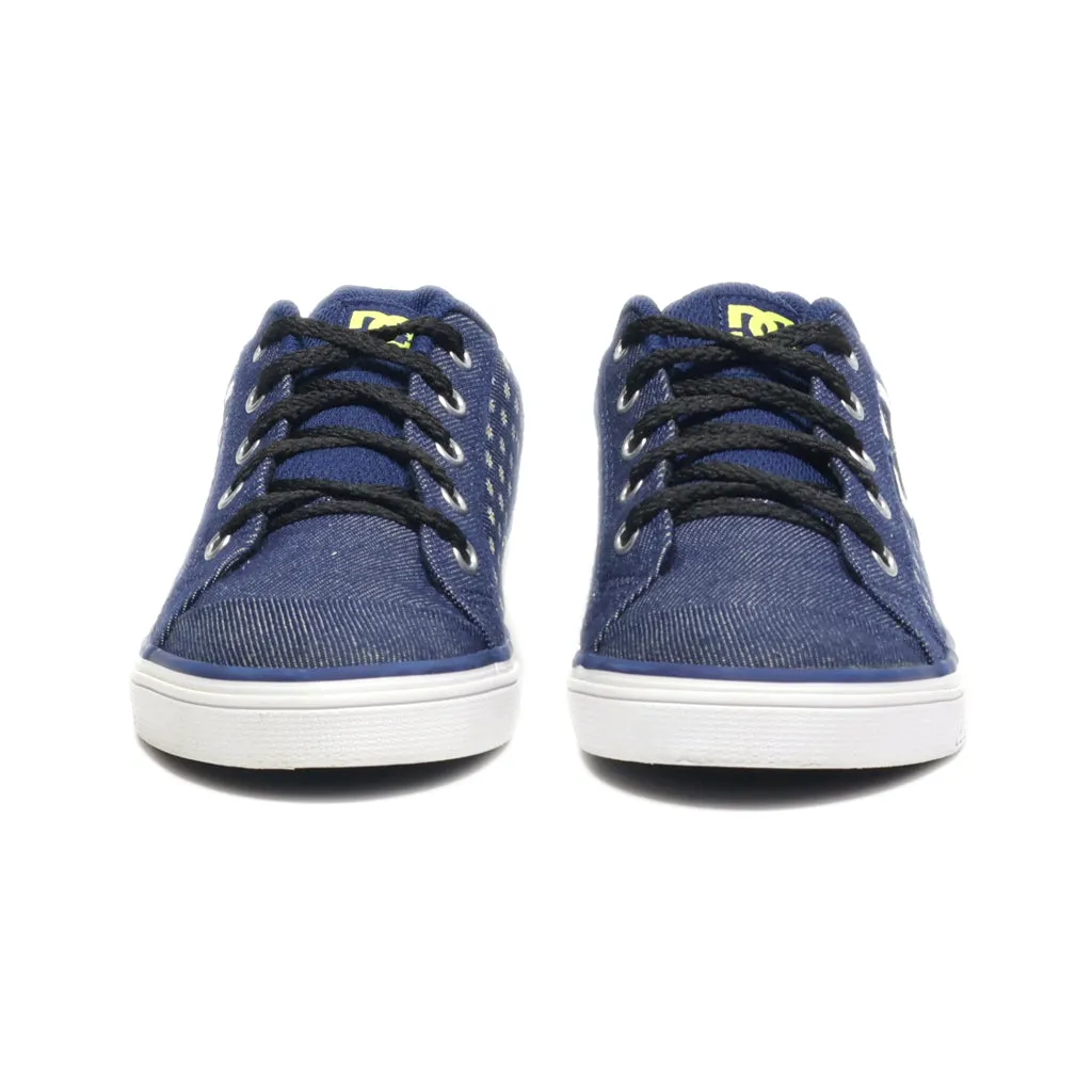 Dc Shoes Sneakers Canvas Blue Colour For Kids