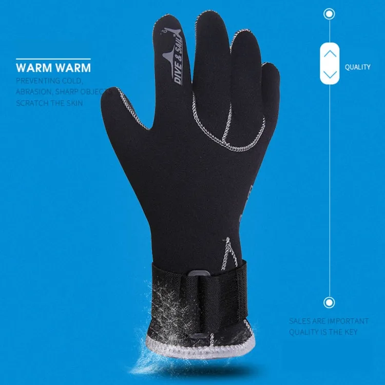 DIVE&SAIL 3mm Neoprene Anti-slip Warm Wear-resistant Swimming Diving Gloves