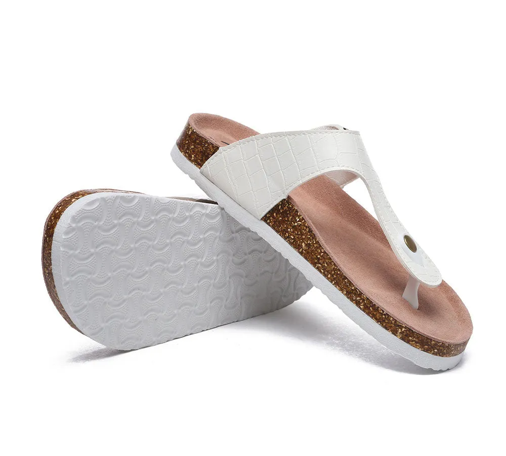 Embossed Summer Beach Unisex Slip-On Lindsay Sandals