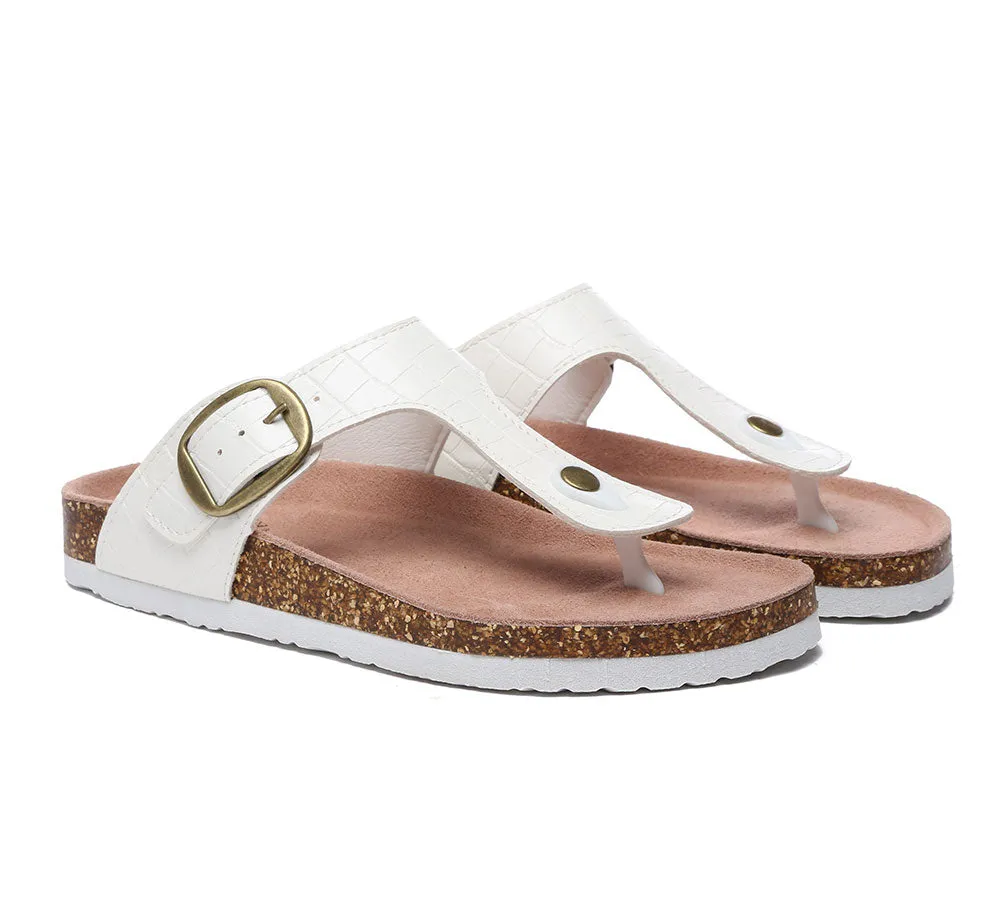 Embossed Summer Beach Unisex Slip-On Lindsay Sandals