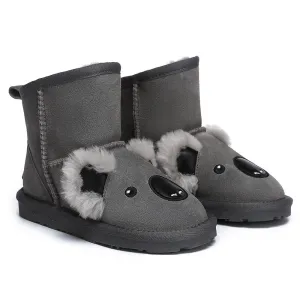 EVERAU Kid Sheepskin Boots Koala Kids Plus #EA3105K