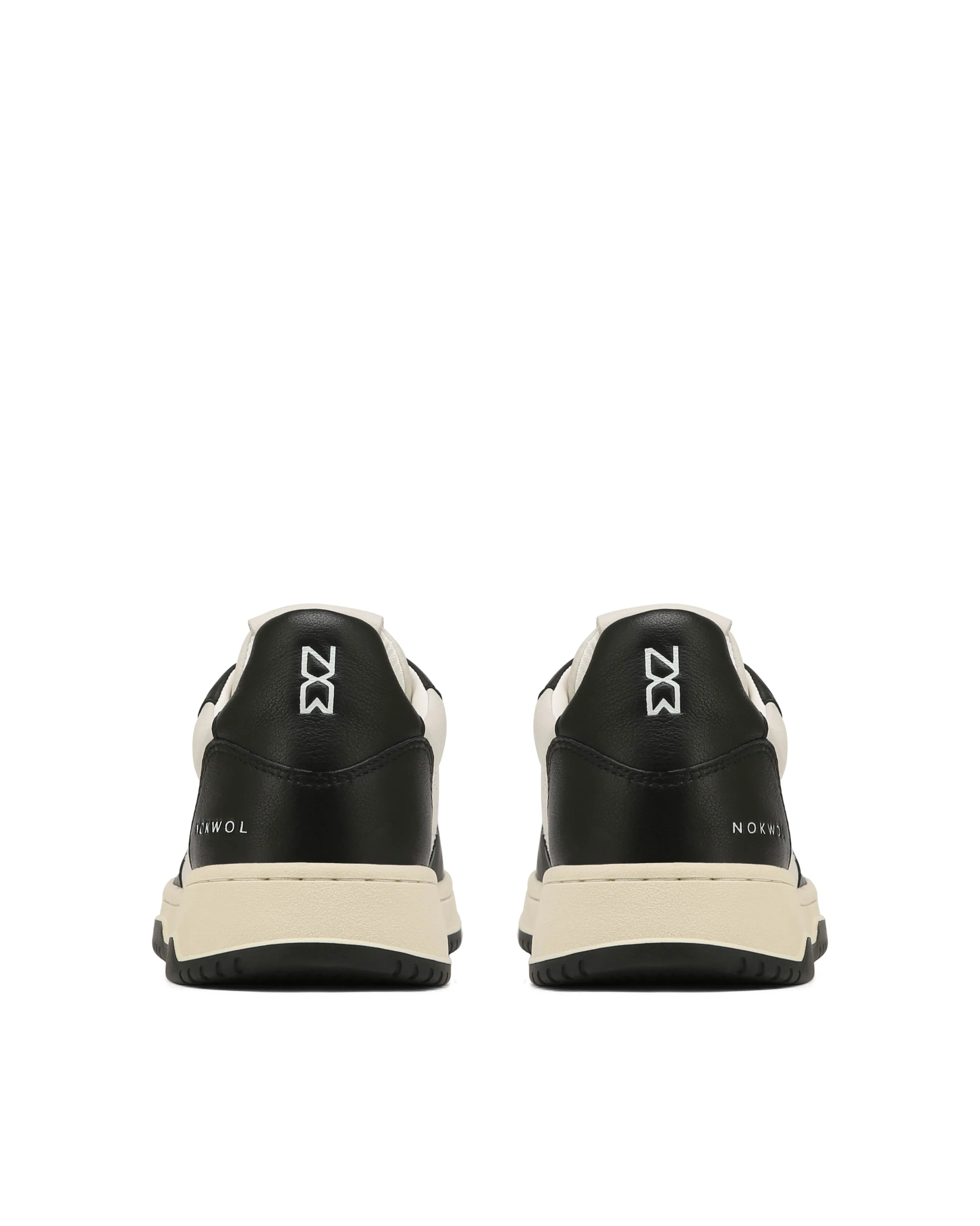 Evie Black/Off White Leather