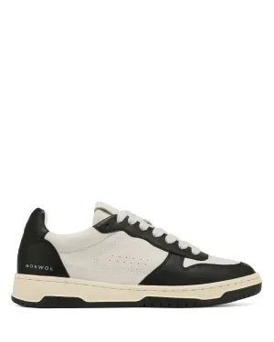 Evie Black/Off White Leather