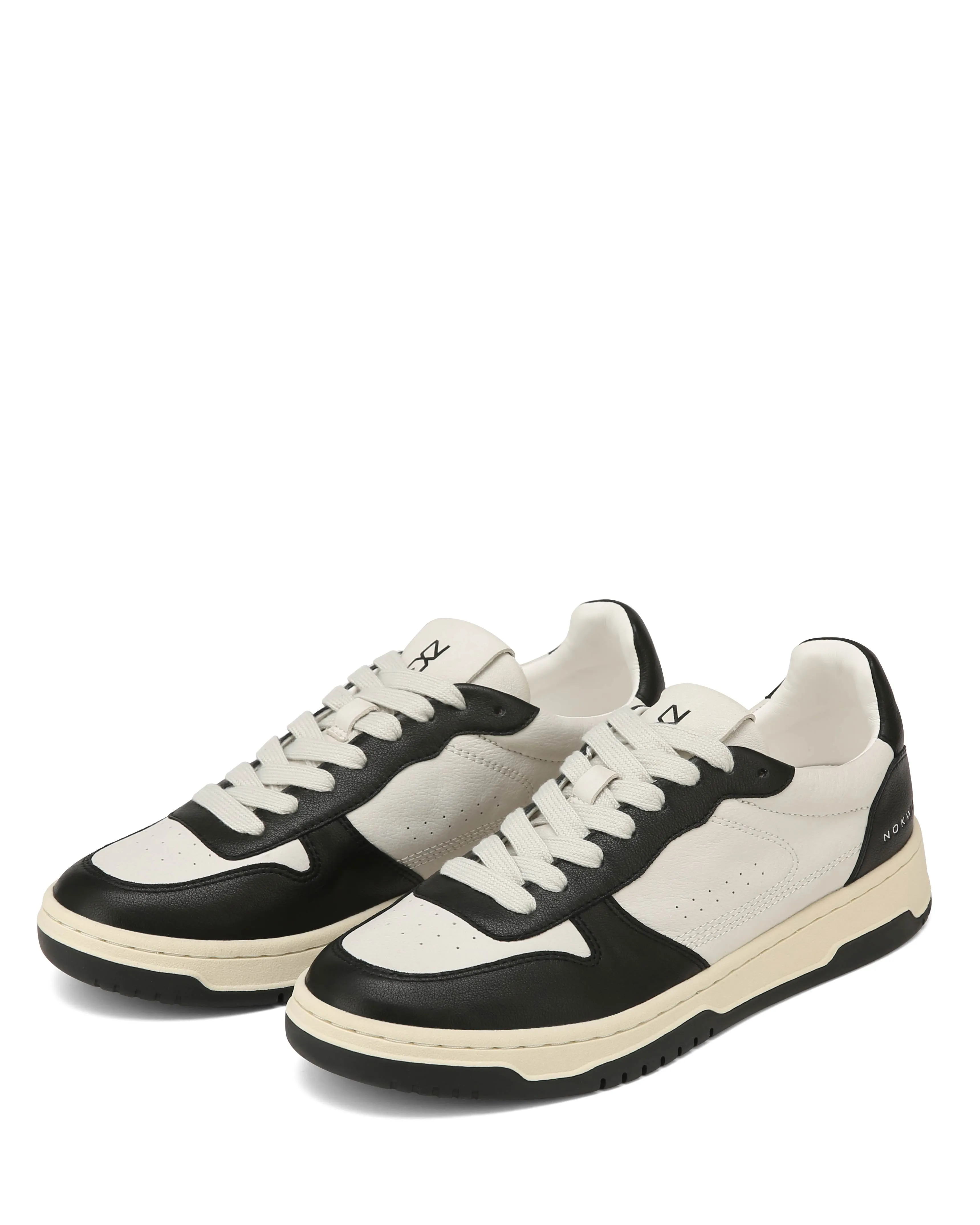 Evie Black/Off White Leather