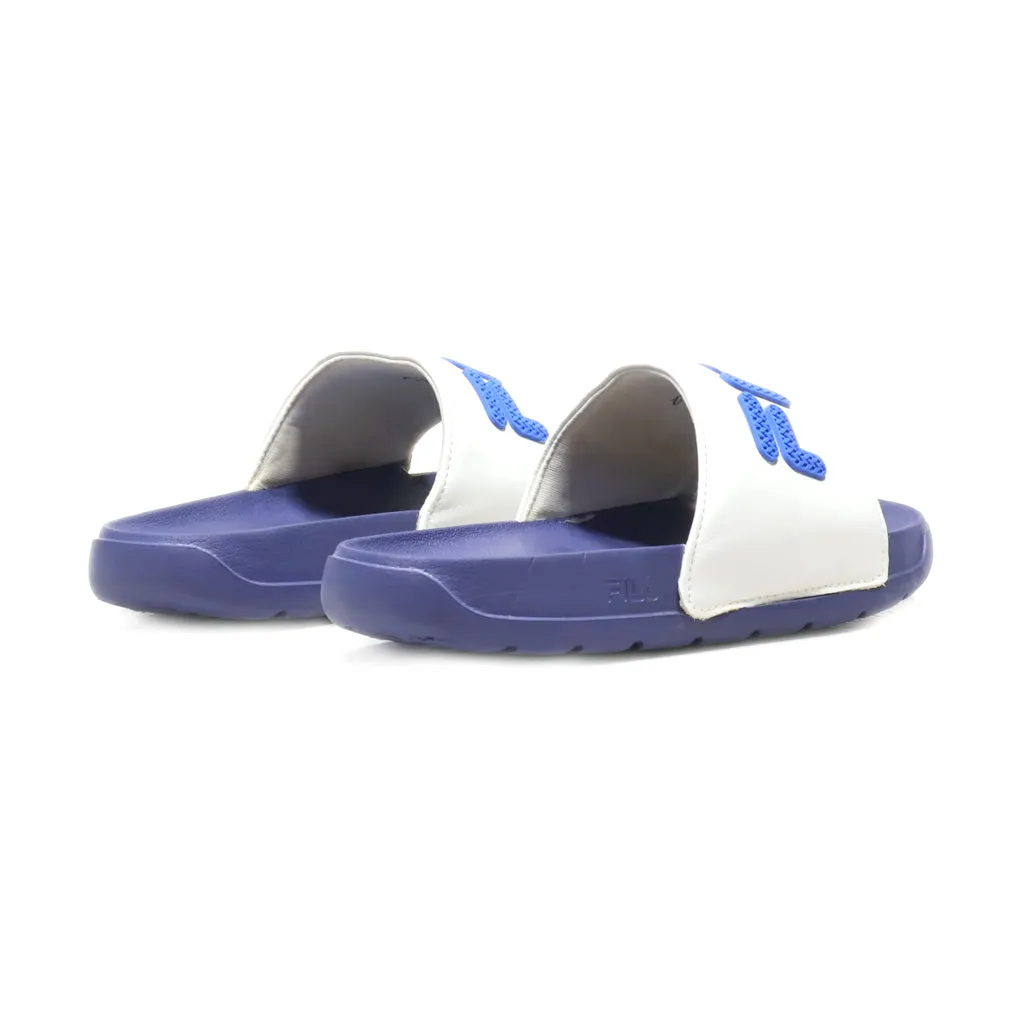 Fila Flat Sandals Leather White Colour For Kids