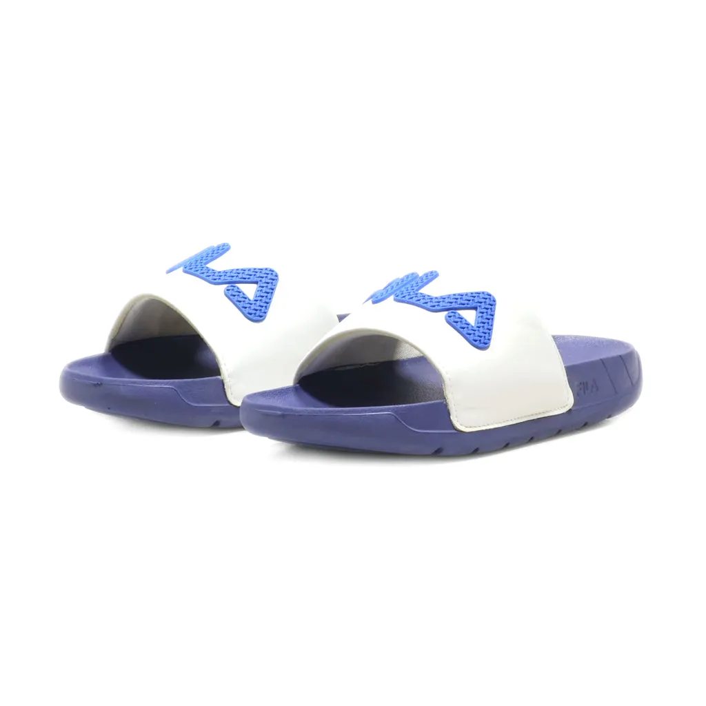 Fila Flat Sandals Leather White Colour For Kids