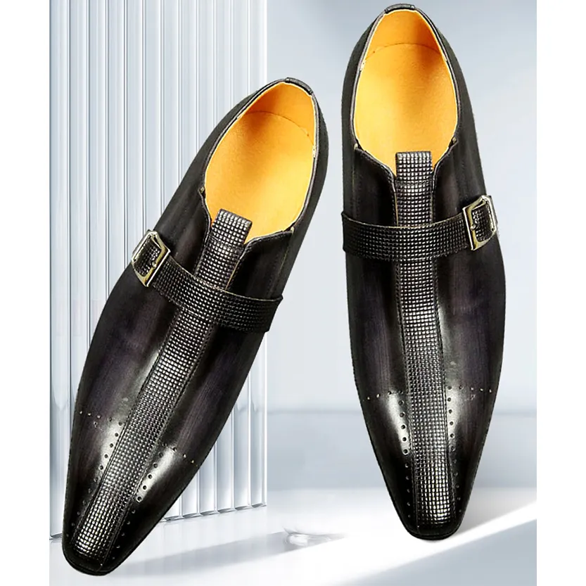 Funki Buys | Shoes | Men's Genuine Leather Formal Dress Shoe