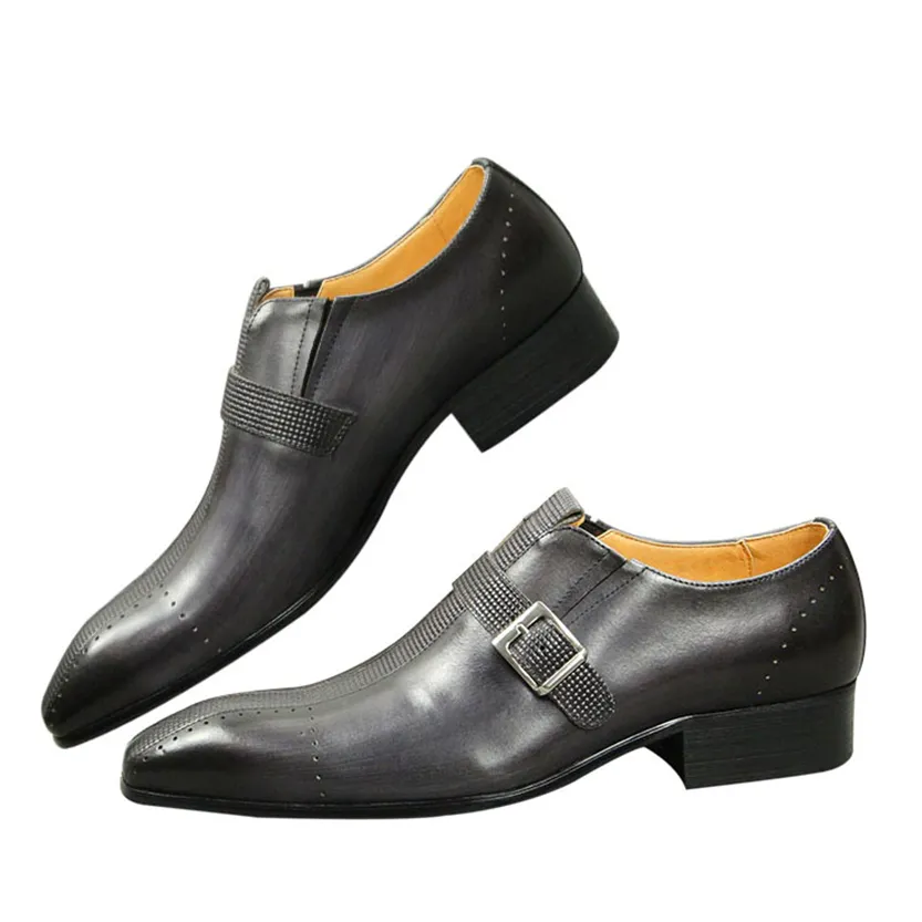 Funki Buys | Shoes | Men's Genuine Leather Formal Dress Shoe