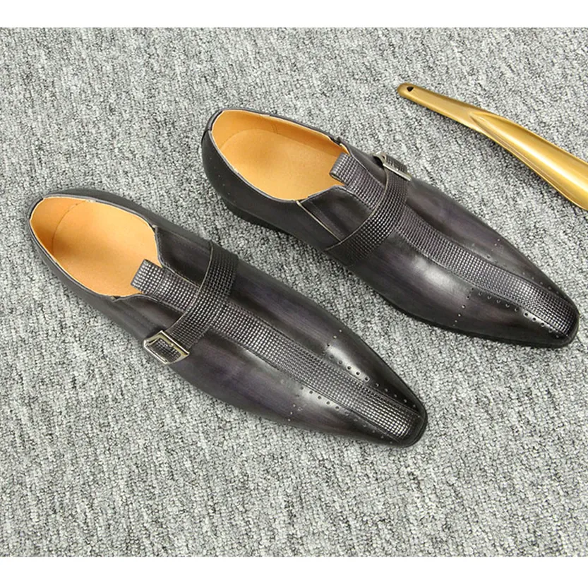 Funki Buys | Shoes | Men's Genuine Leather Formal Dress Shoe