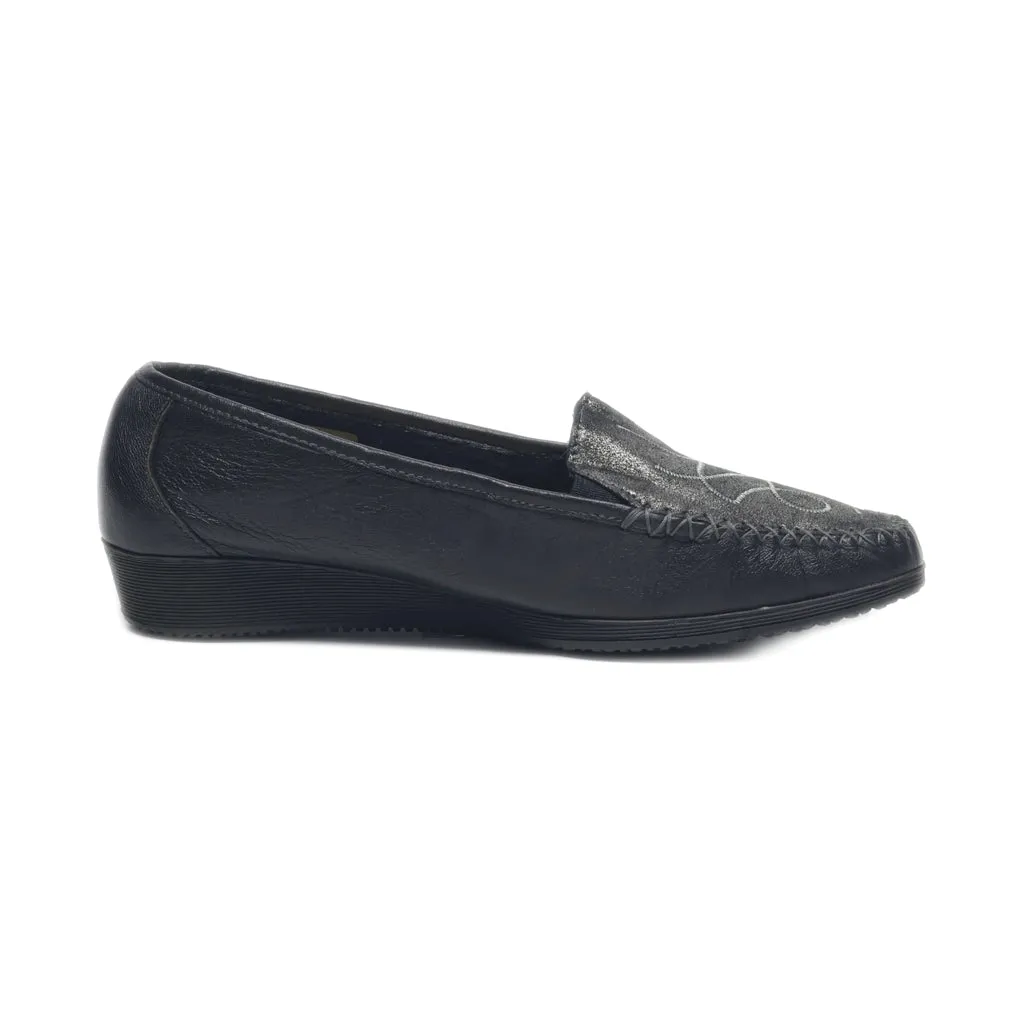 G Flex By Gemo Loafers Leather Grey Colour For Women