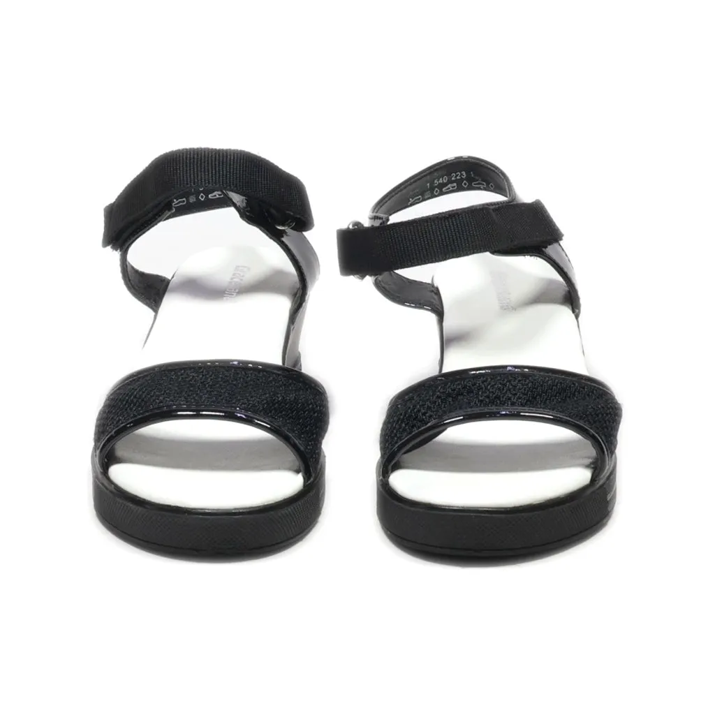 Graceland Flat Sandals Leather Black Colour For Kids