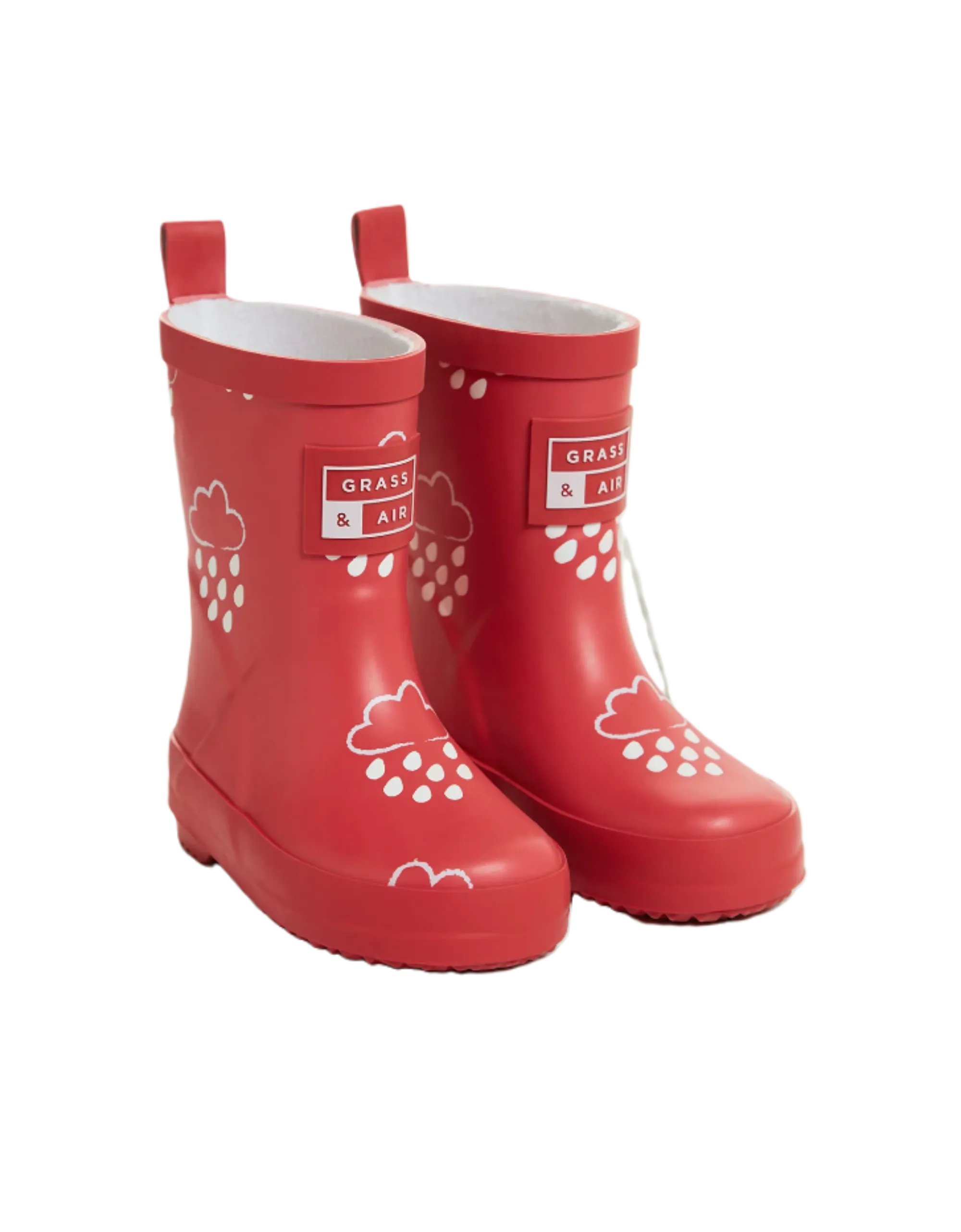 Grass & Air Kids Dark Coral Colour Changing Wellies