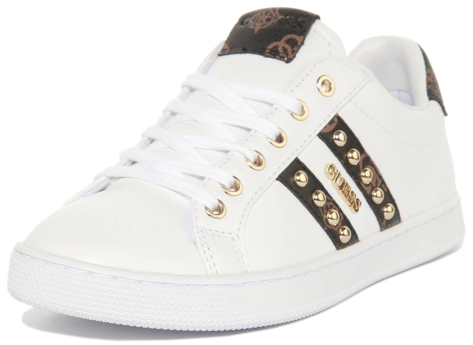 Guess Relka In White Brown For Women