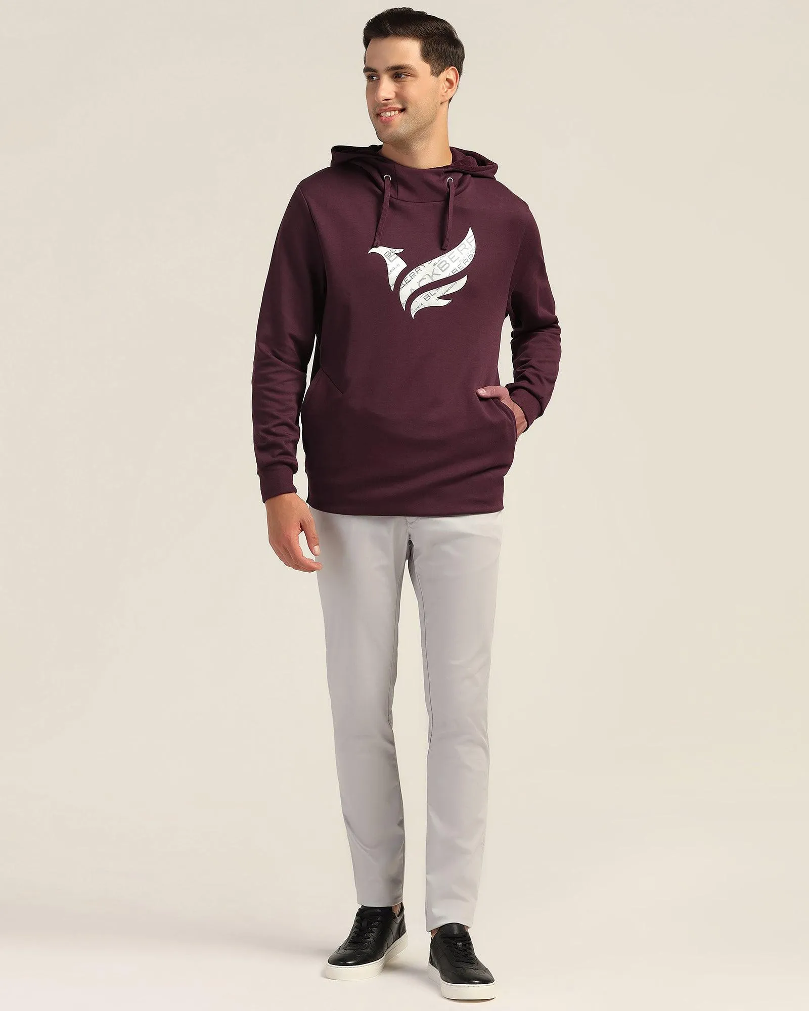 Hoodie Fig Solid Sweatshirt - Chad