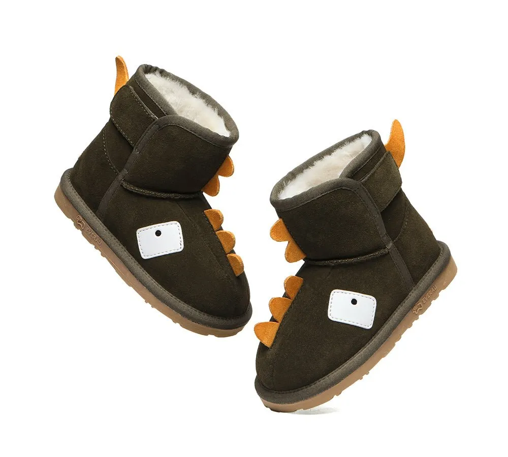 Hook And Loop Kids Ugg Boots Dino