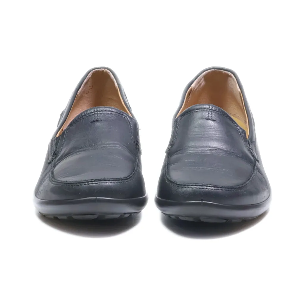 Hotter Loafers Leather Black Colour For Women