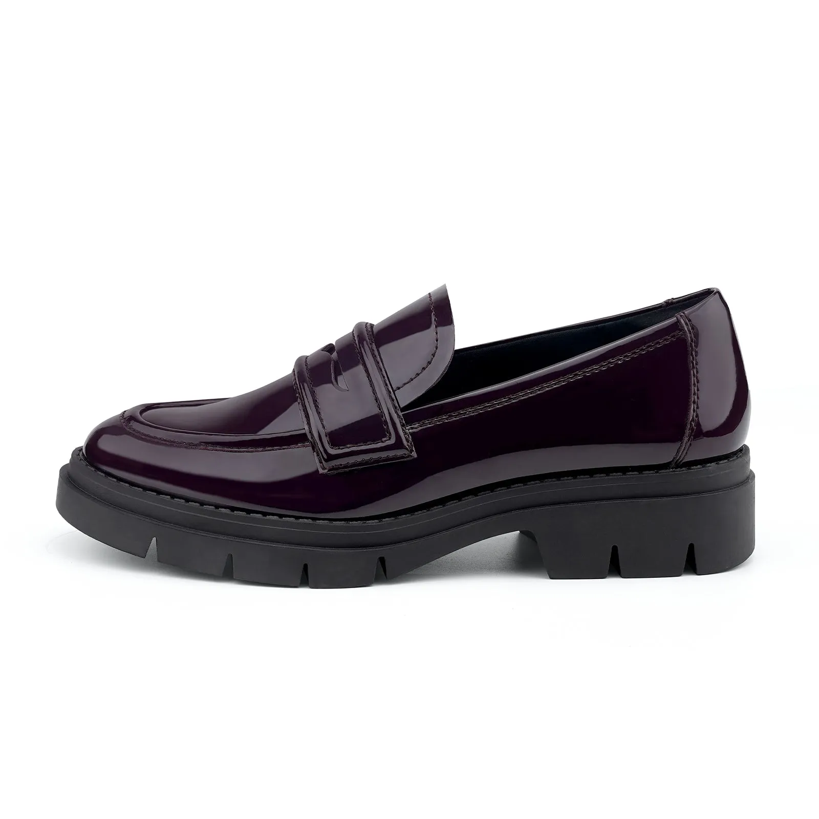 JENN ARDOR Women's Chunky Loafers Slip On Lug Sole Penny Loafer