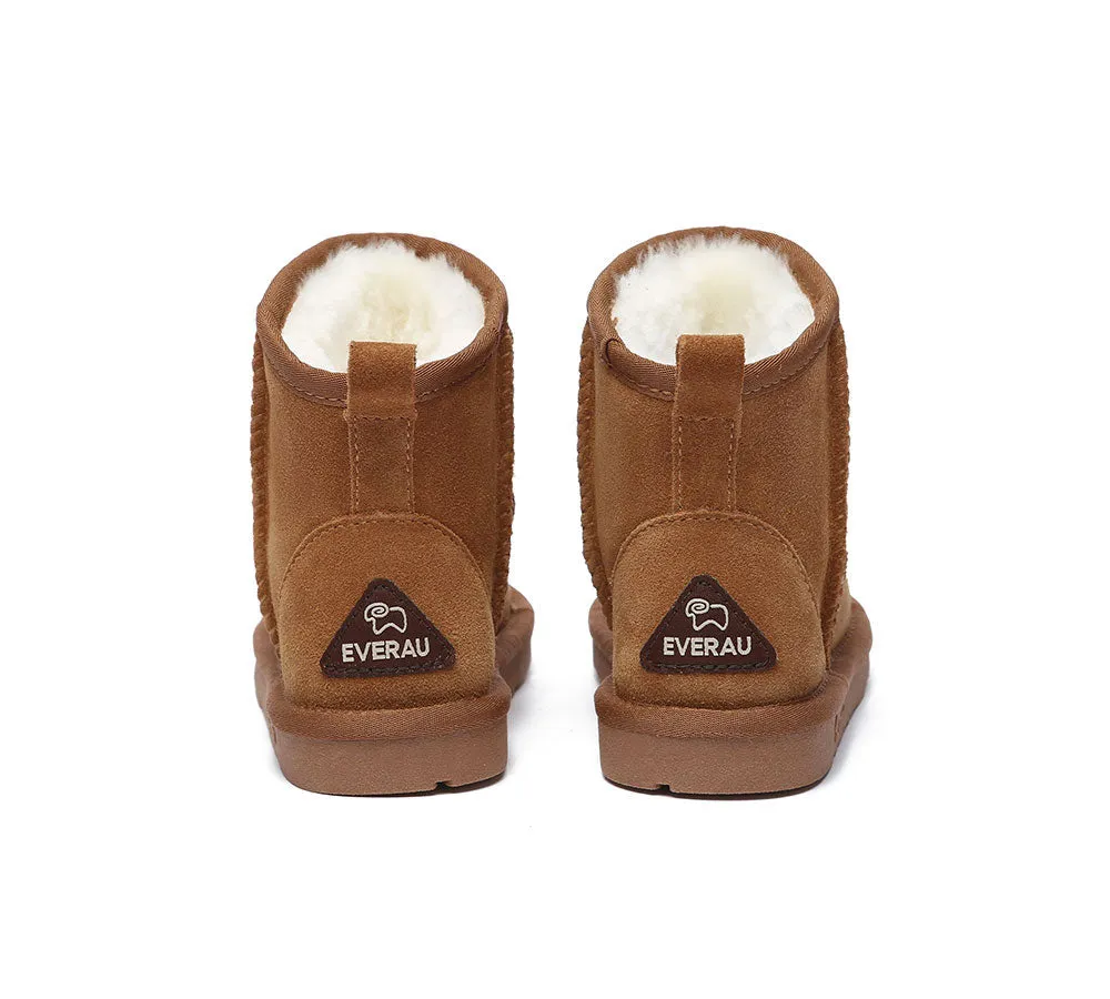 Kid Sheepskin Wool Boots Pony Kids Plus