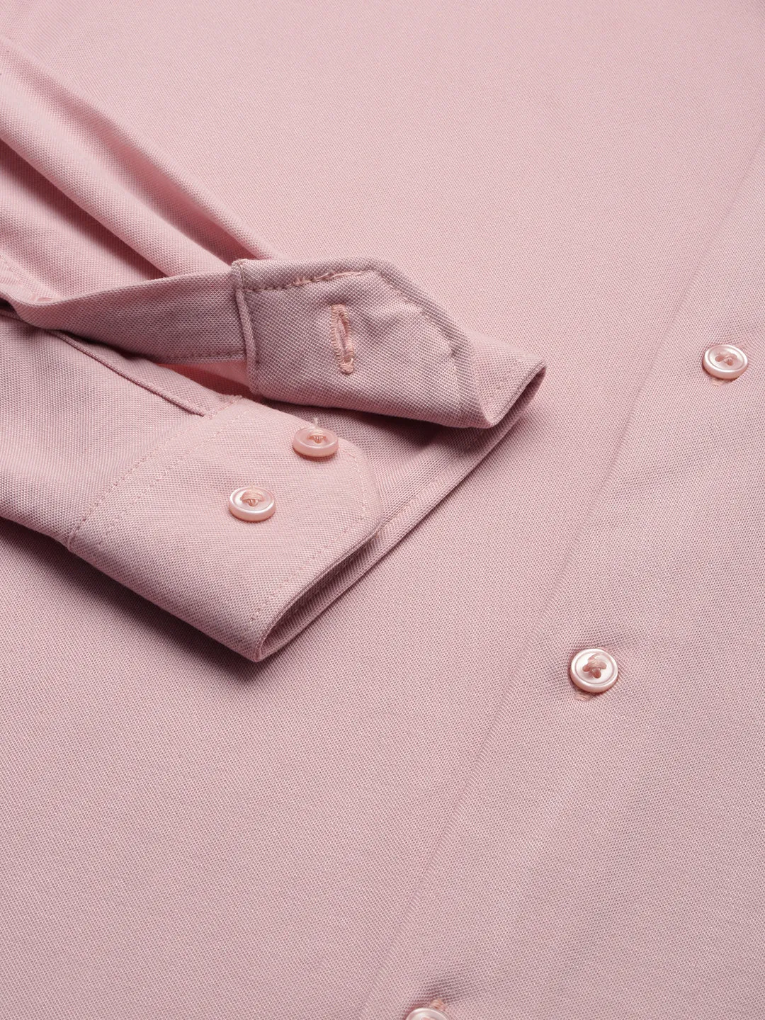 Men Pink Solid Casual Shirt