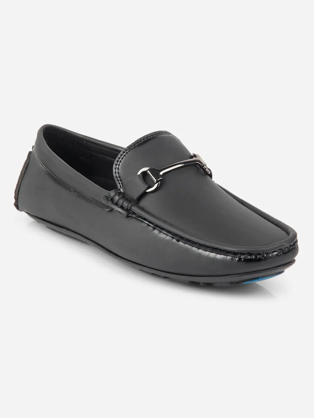 Men's Black Saddle Trim Loafer (IX4103)