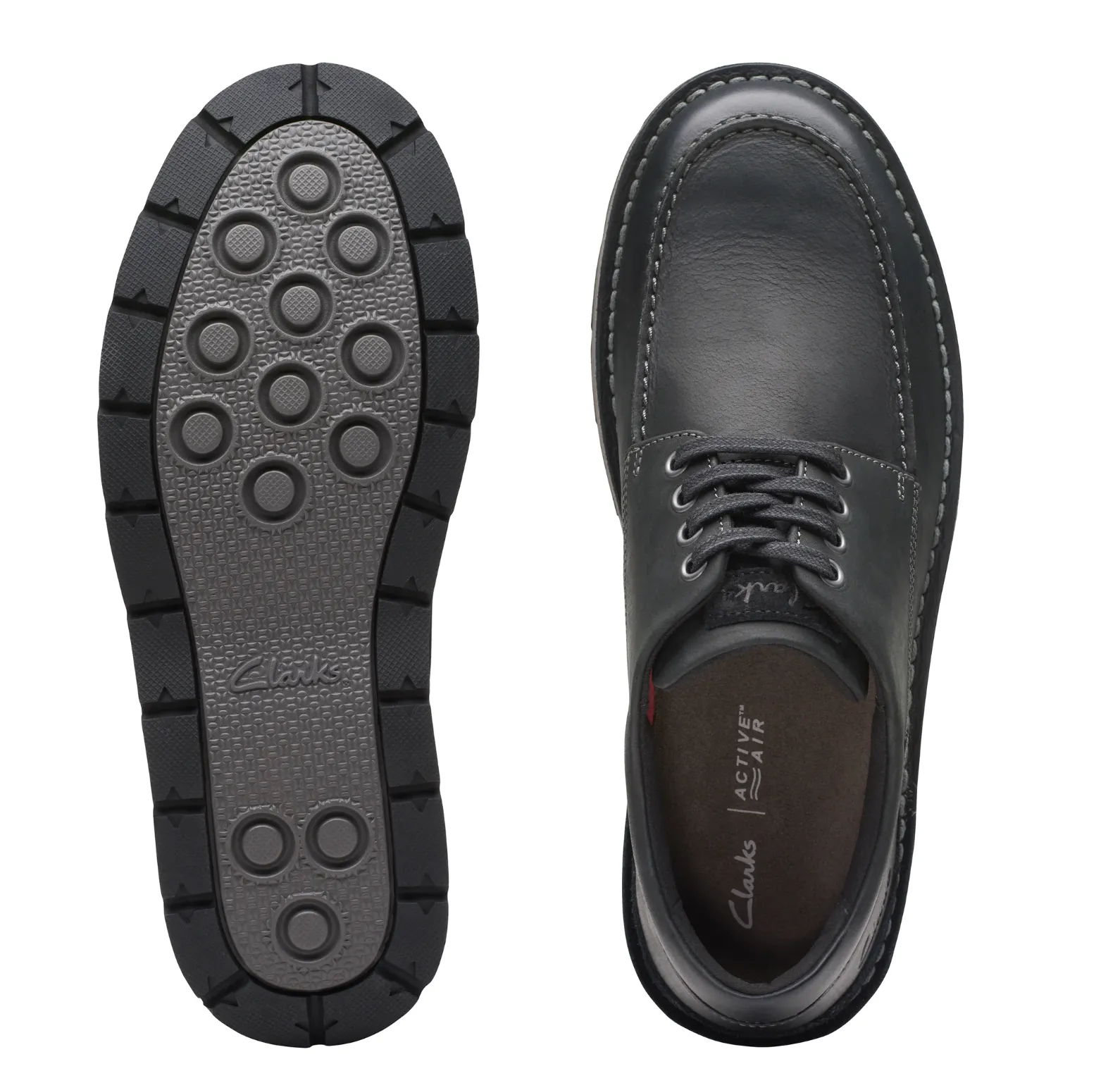 Men's Clarks Gravelle Low Black Leather