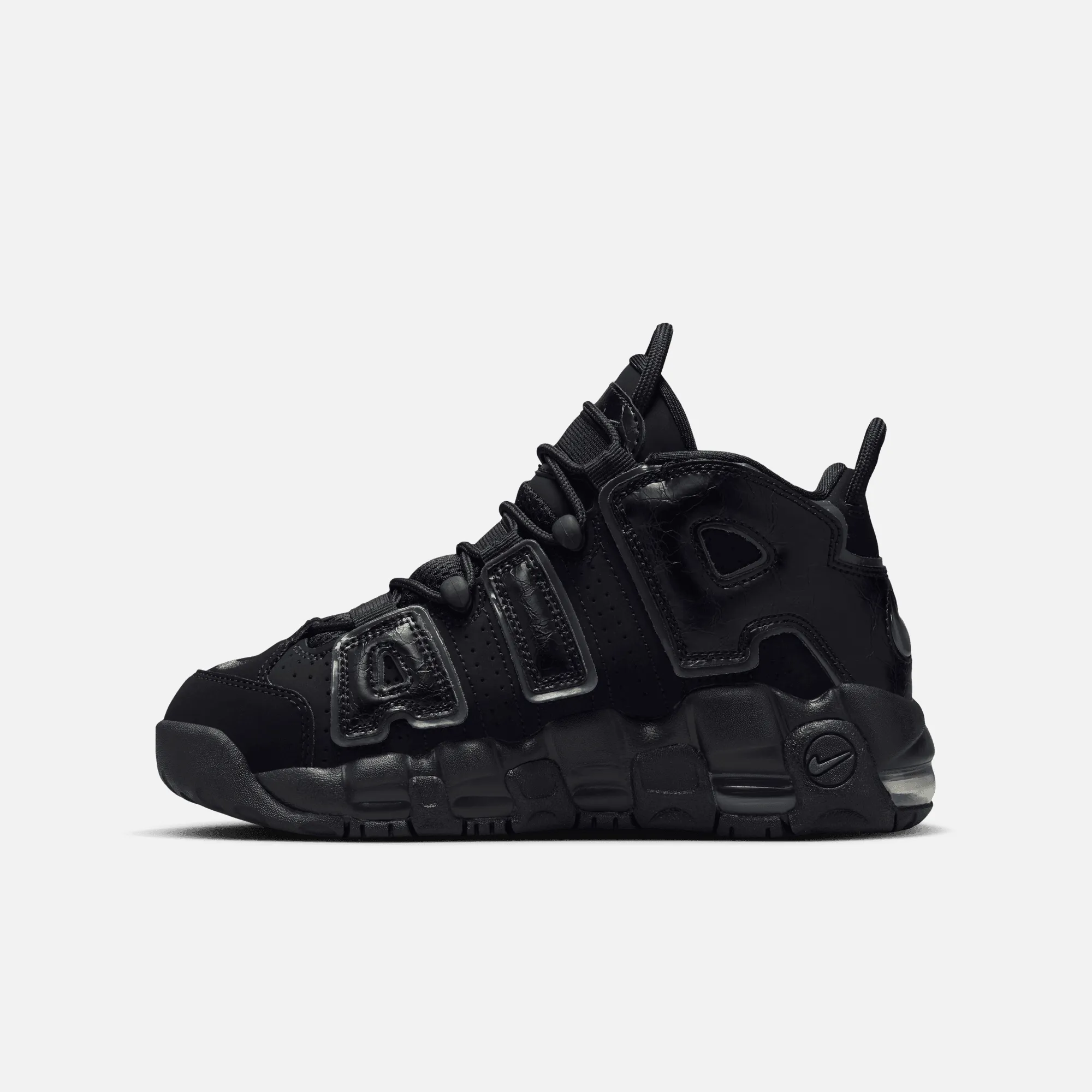 Nike Big Kids' Air More Uptempo 'Triple Black' (GS)