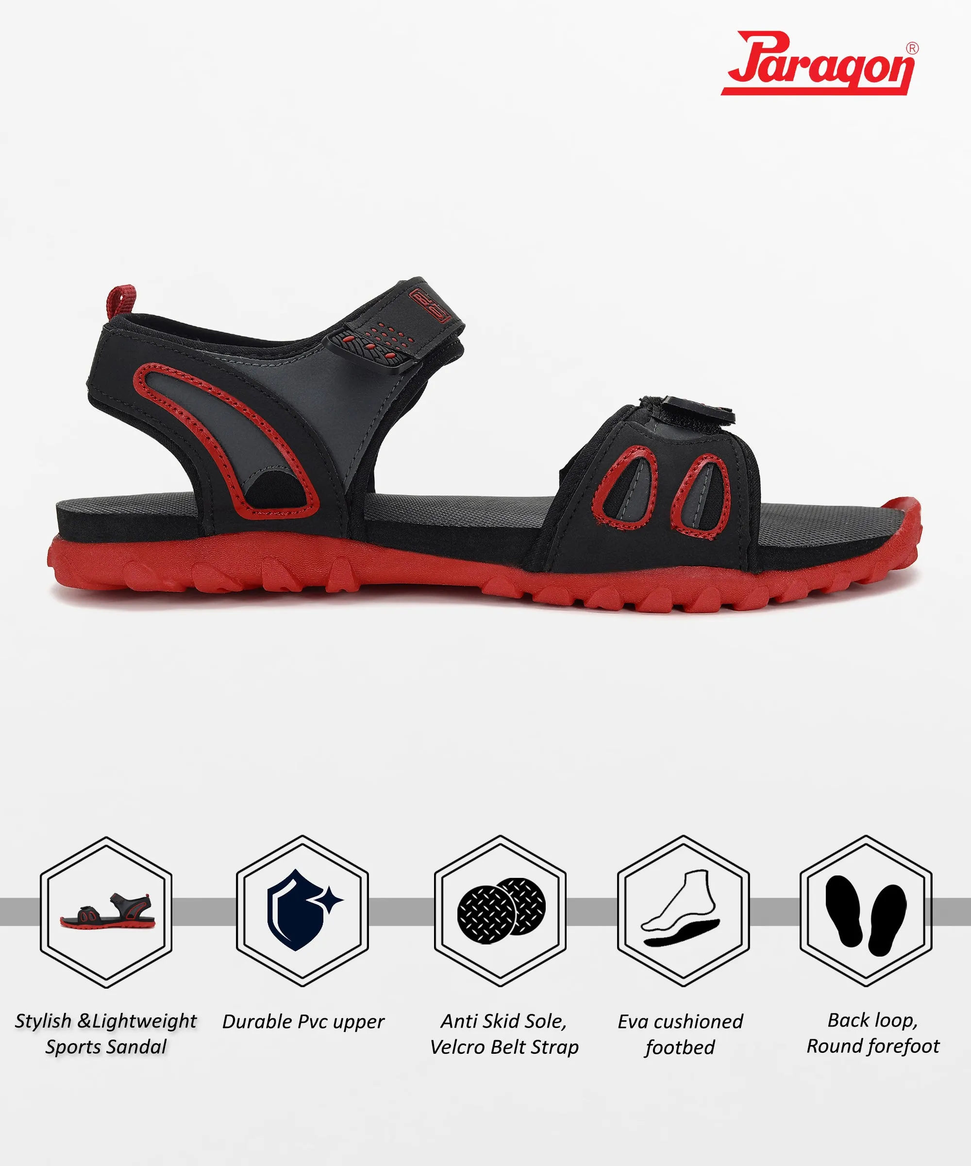 Paragon Blot K1422G Men Stylish Sandals | Comfortable Sandals for Daily Outdoor Use | Casual Formal Sandals with Cushioned Soles