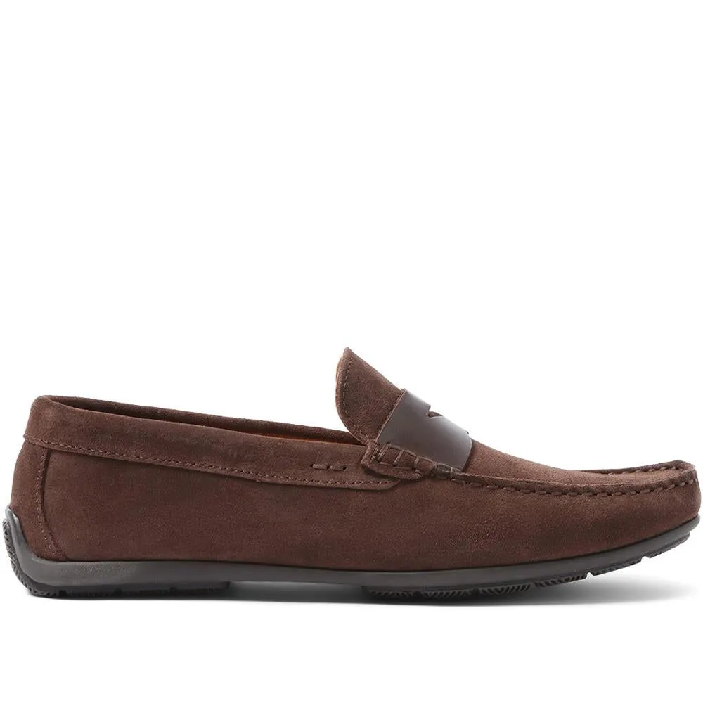 Pierson Suede Leather Loafers - PIERSON / 320 159