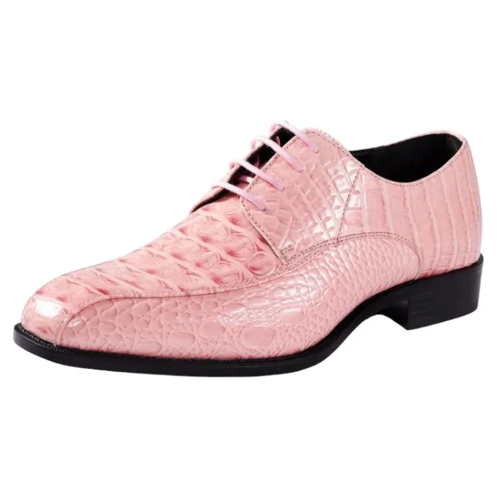 Pink Men's Harvey Lace-Up Dress Shoes