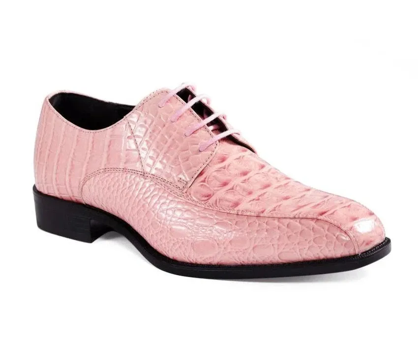 Pink Men's Harvey Lace-Up Dress Shoes