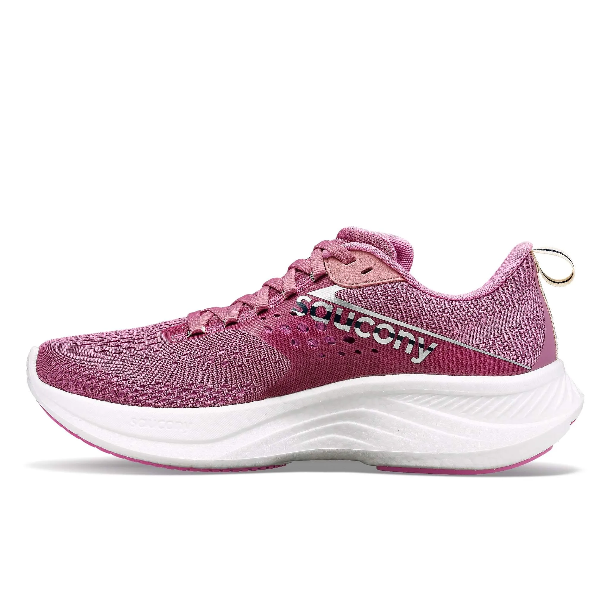 Saucony | Women's Ride 17 Running Shoes - Orchid/Silver