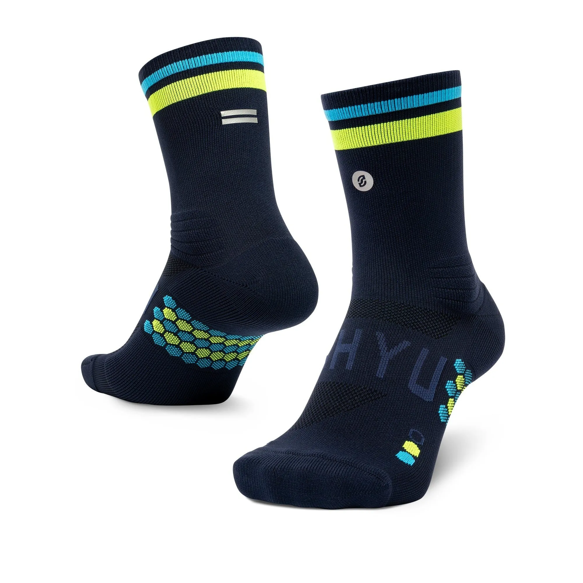 Shyu Racing Sock -  Navy | Citron | Blue