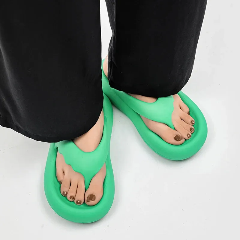 Sohiwoo New Women Men's Slippers Hight Quality Men Sandals Soft Sole EVA Flat Slippers Lightweiht Non-slip Shoes Man Flip Flops