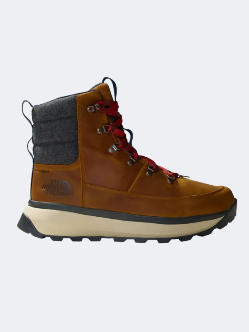 The North Face Bergen Leather Waterproof Men Lifestyle Boots Timber Tan/Red