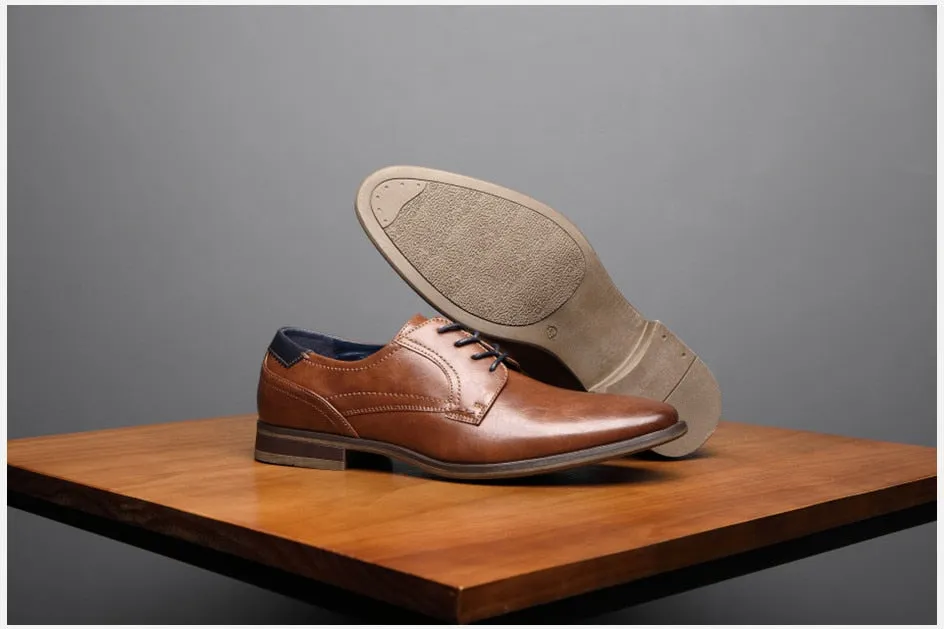 West Louis™ Luxury Leather Business-man Oxford Shoes