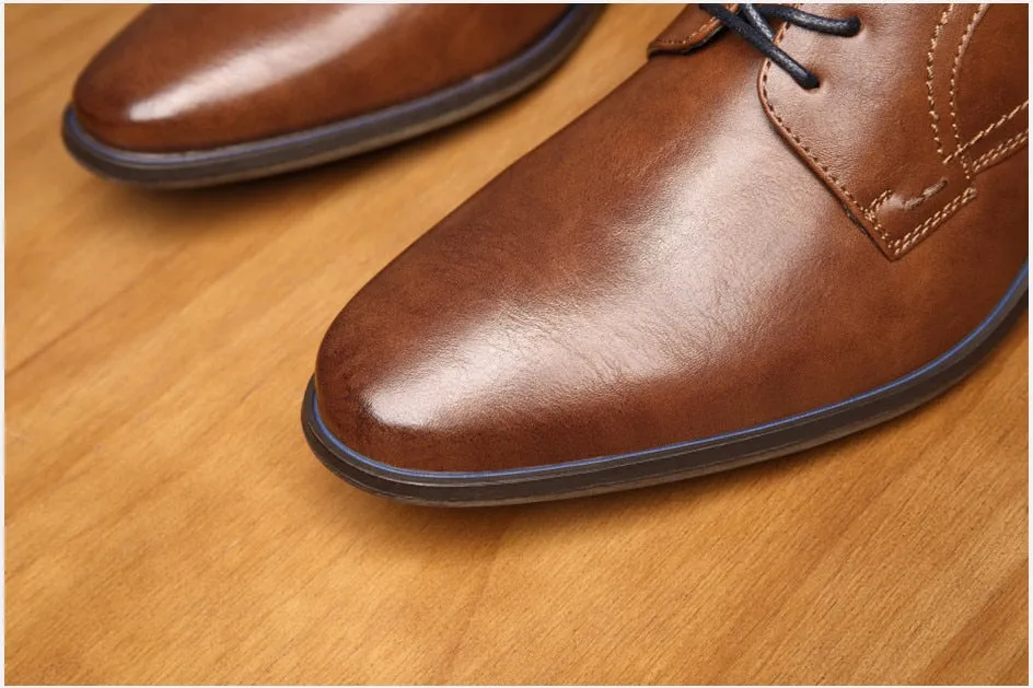 West Louis™ Luxury Leather Business-man Oxford Shoes