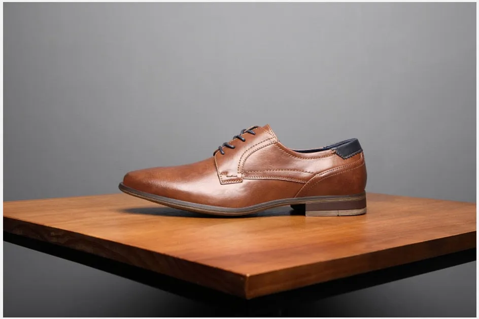 West Louis™ Luxury Leather Business-man Oxford Shoes